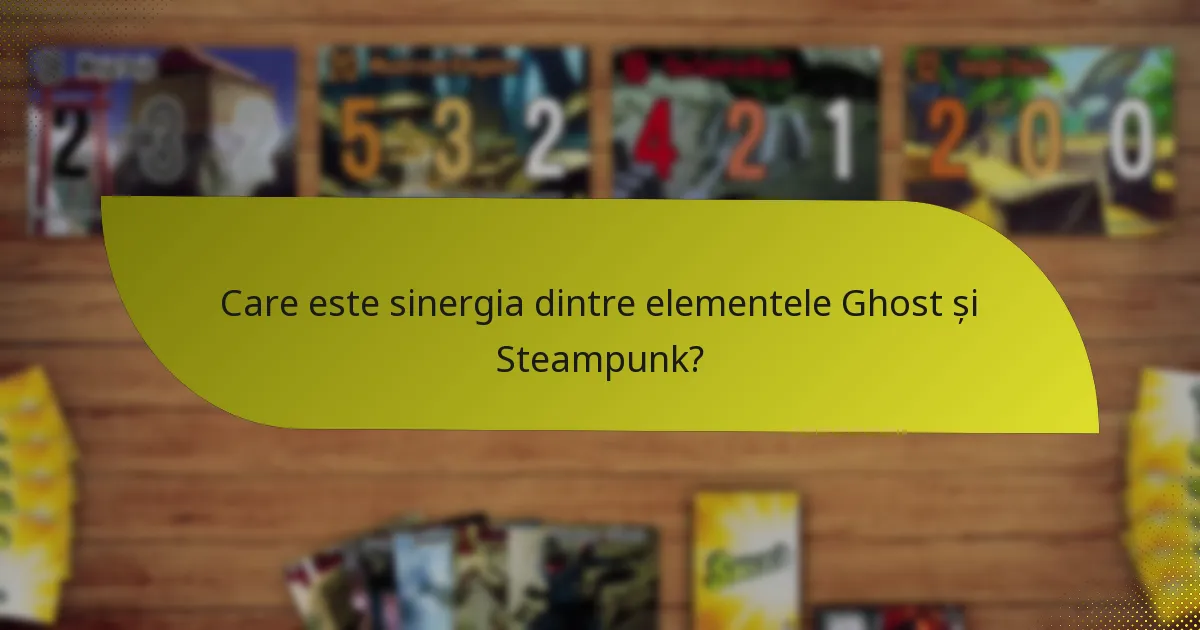 Care sunt tacticile eficiente pentru utilizarea combinației Ghost și Steampunk?