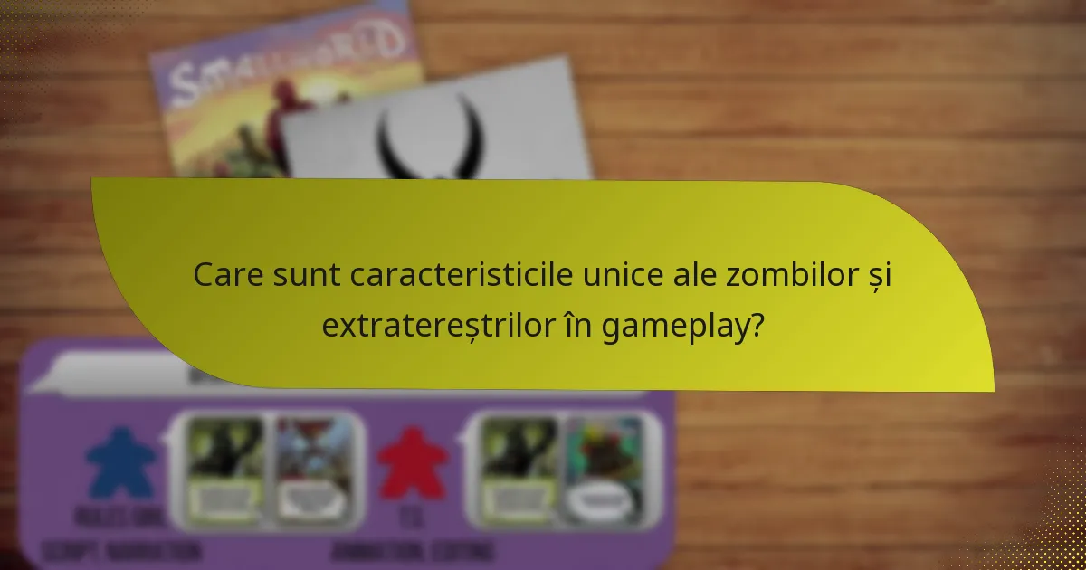 Cum se sinergizează zombii și extratereștrii în gameplay?