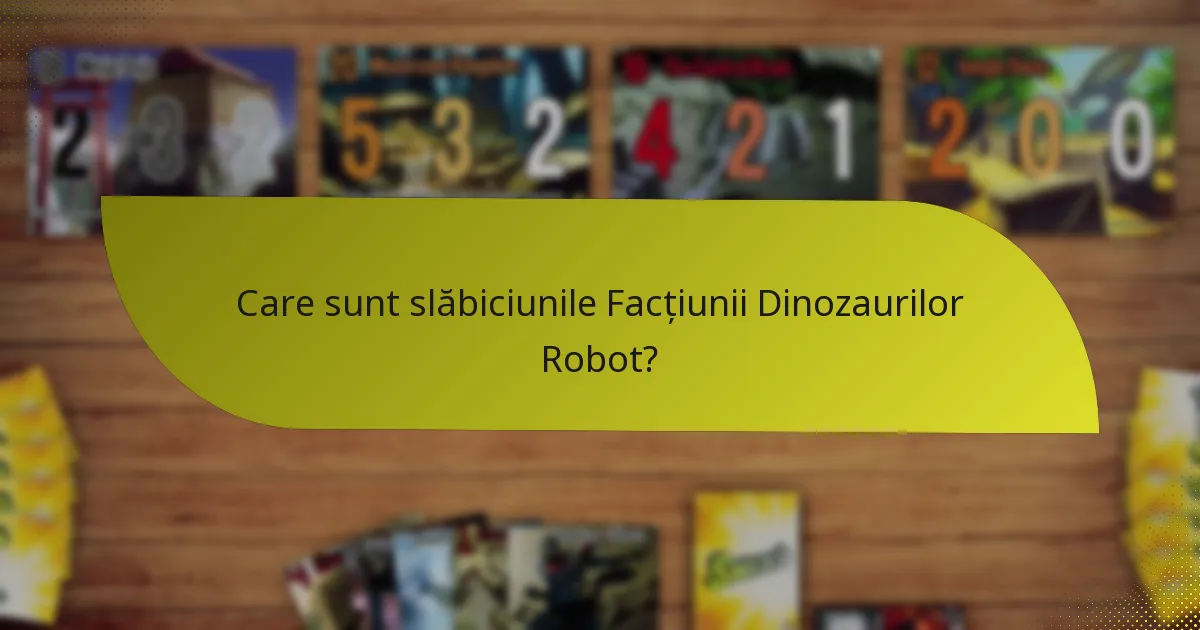Ce strategii pot fi utilizate cu Facțiunea Dinozaurilor Robot?