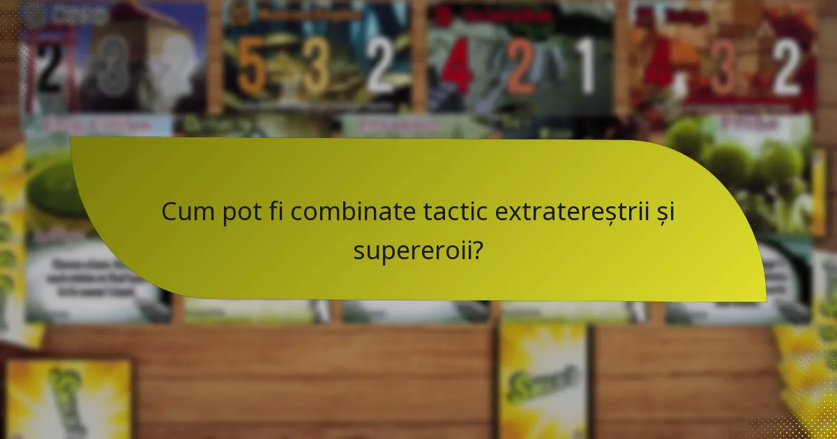 Cum pot fi combinate tactic extratereștrii și supereroii?