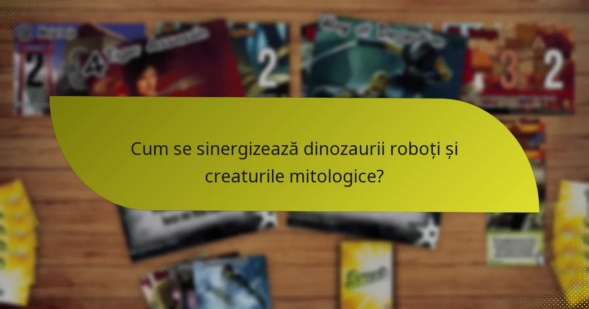 Cum se sinergizează dinozaurii roboți și creaturile mitologice?